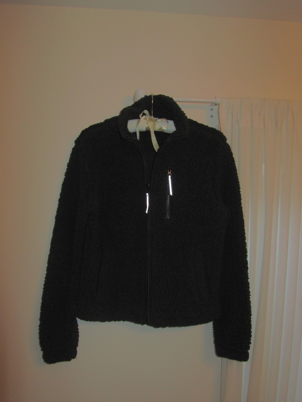 Garage Black Fleece Zip-Up Jacket